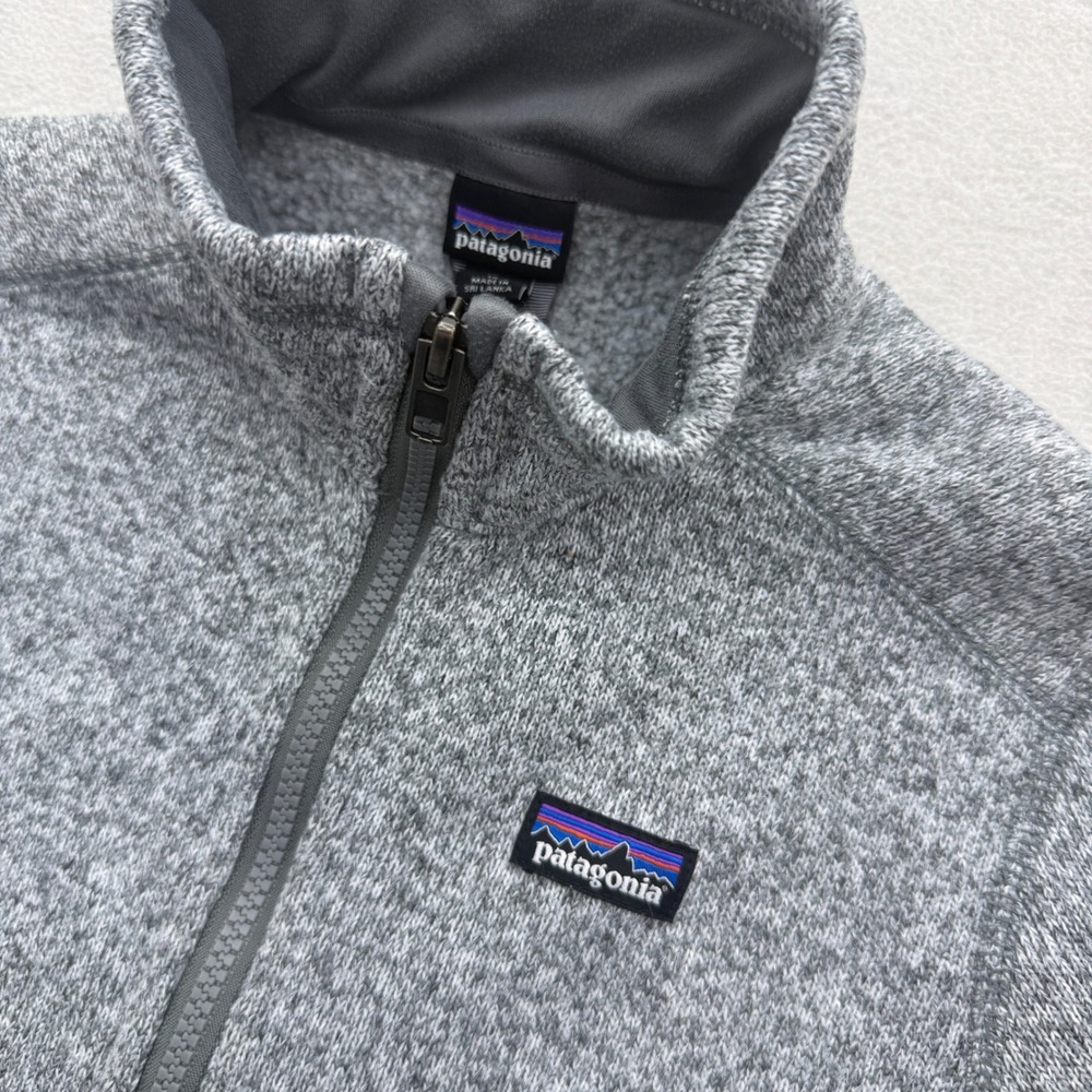 Patagonia Better Sweater Jacket Kids Size M 10 Gray Full Zip Fleece